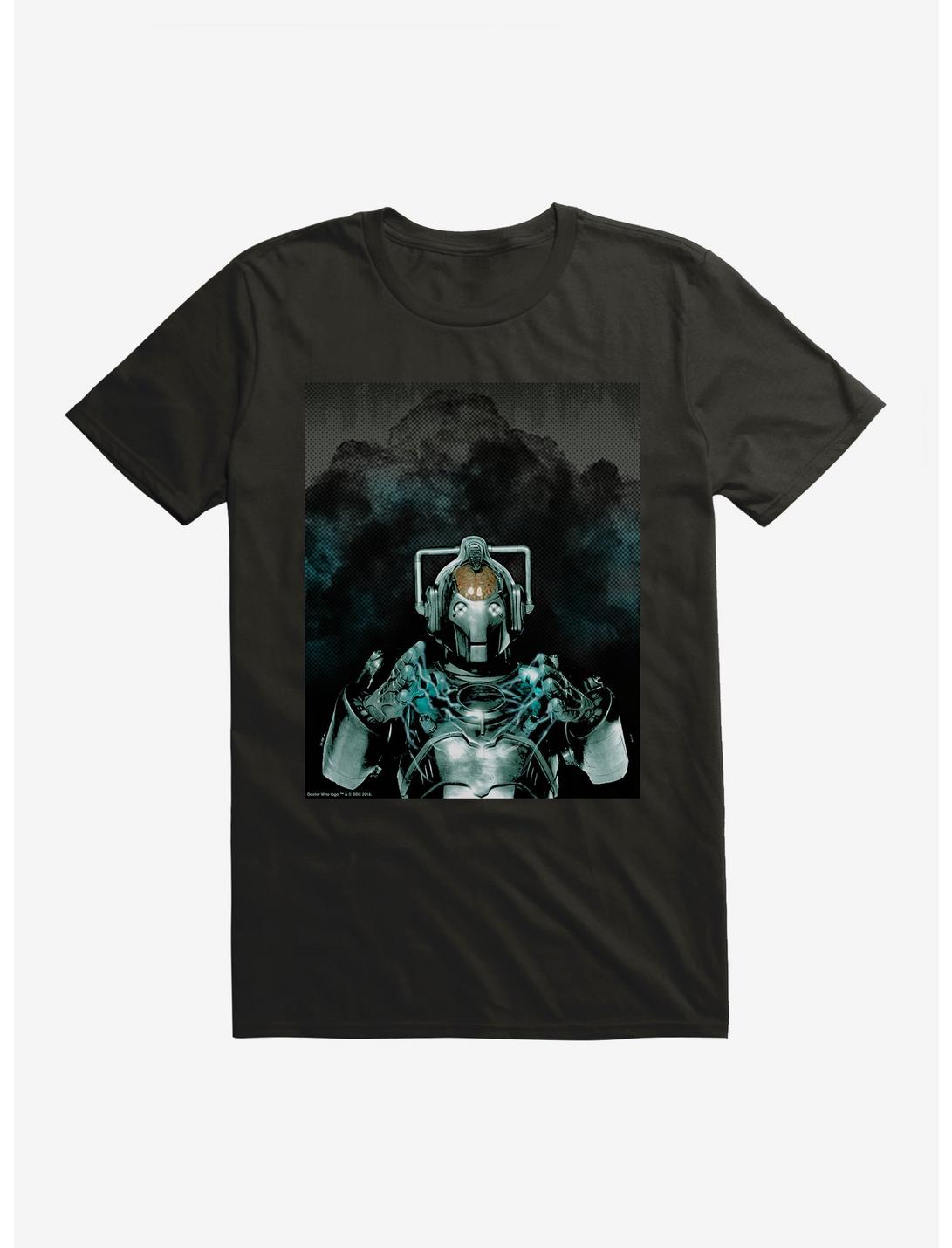 Doctor Who Cybermen Explosion T-Shirt, BLACK, hi-res