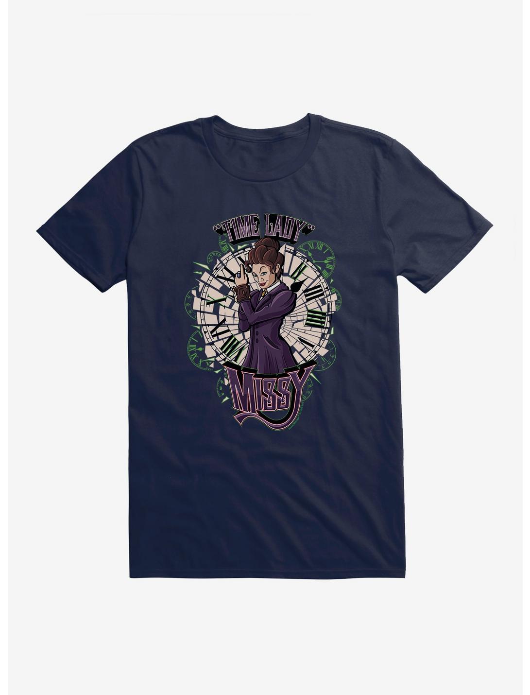 Doctor Who Time Lady Missy T-Shirt, MIDNIGHT NAVY, hi-res