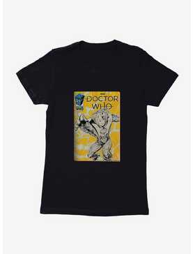 Doctor Who Cybermen Yellow Comic Womens T-Shirt, , hi-res