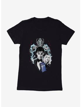 Doctor Who Tenth Doctor And Cybermen Womens T-Shirt, , hi-res