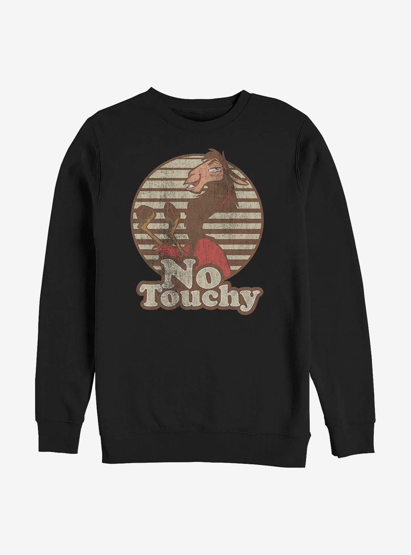 Disney The Emperor's New Groove No Touchy Sweatshirt, BLACK, hi-res