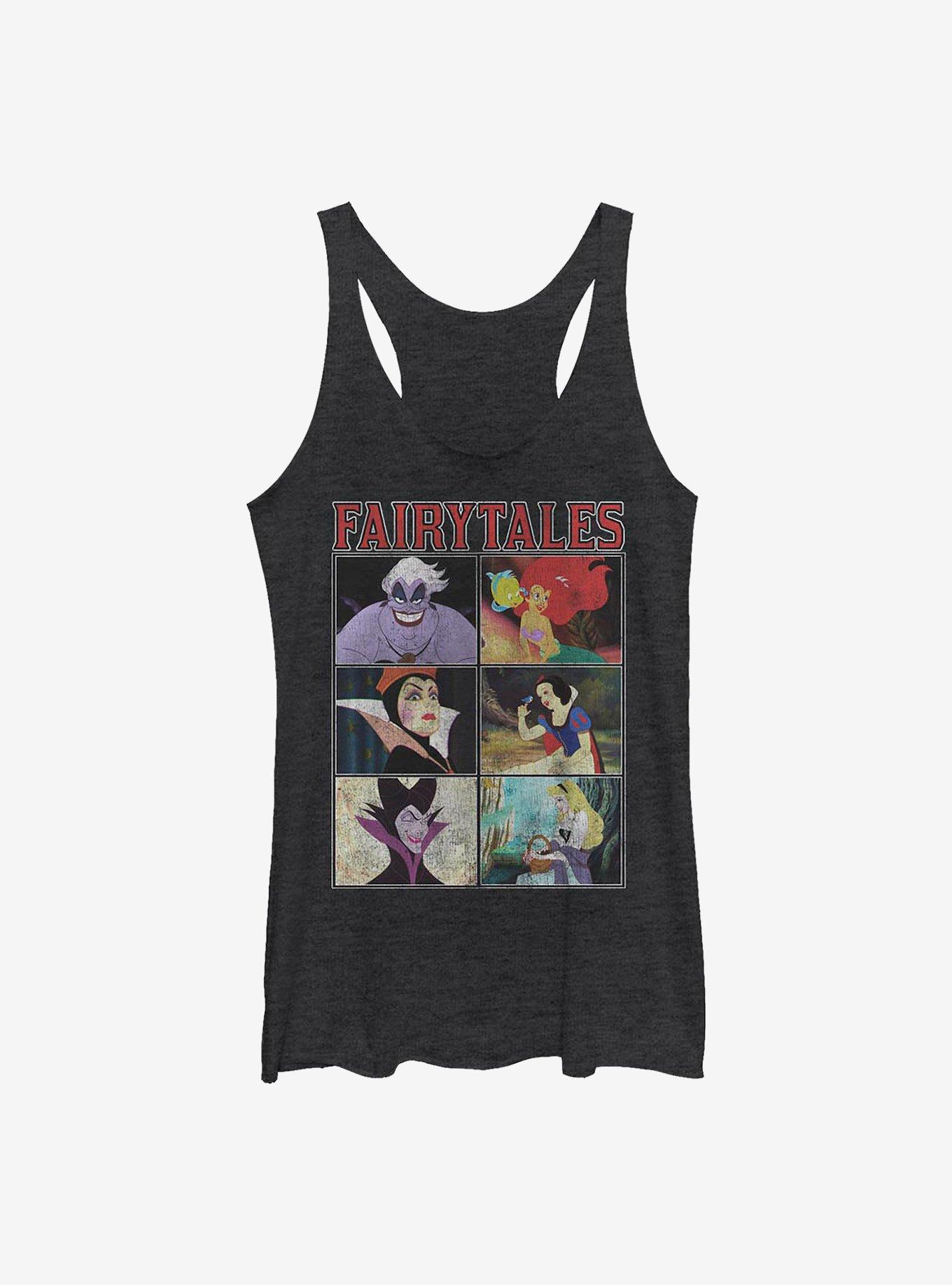 Disney Princesses Fairytales Womens Tank Top, BLK HTR, hi-res