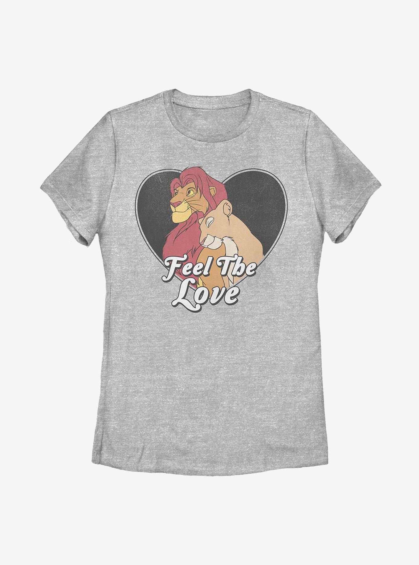 Disney The Lion King Feel The Love Womens T-Shirt, ATH HTR, hi-res