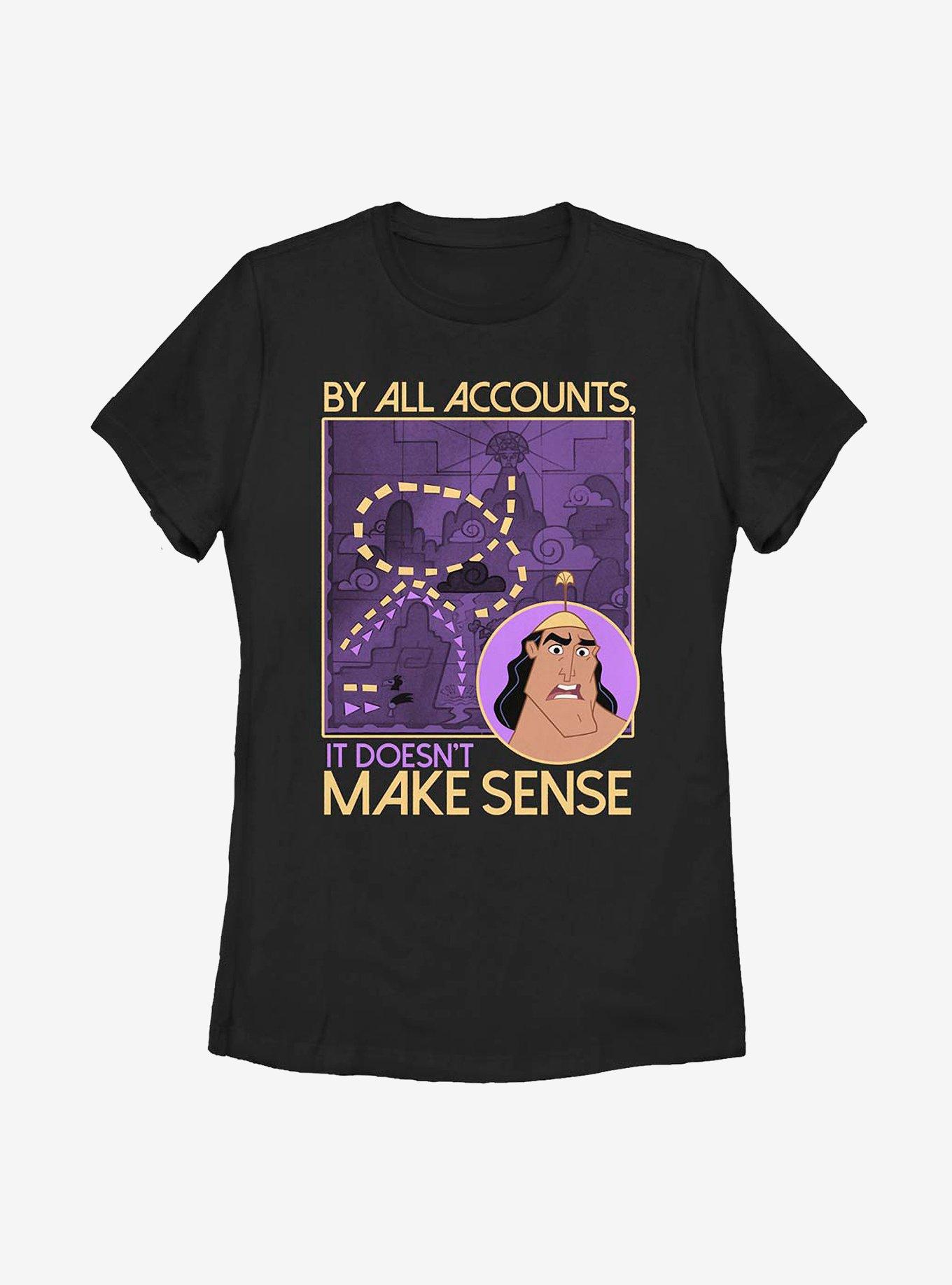 Disney The Emperor's New Groove Make Sense Womens T-Shirt, BLACK, hi-res