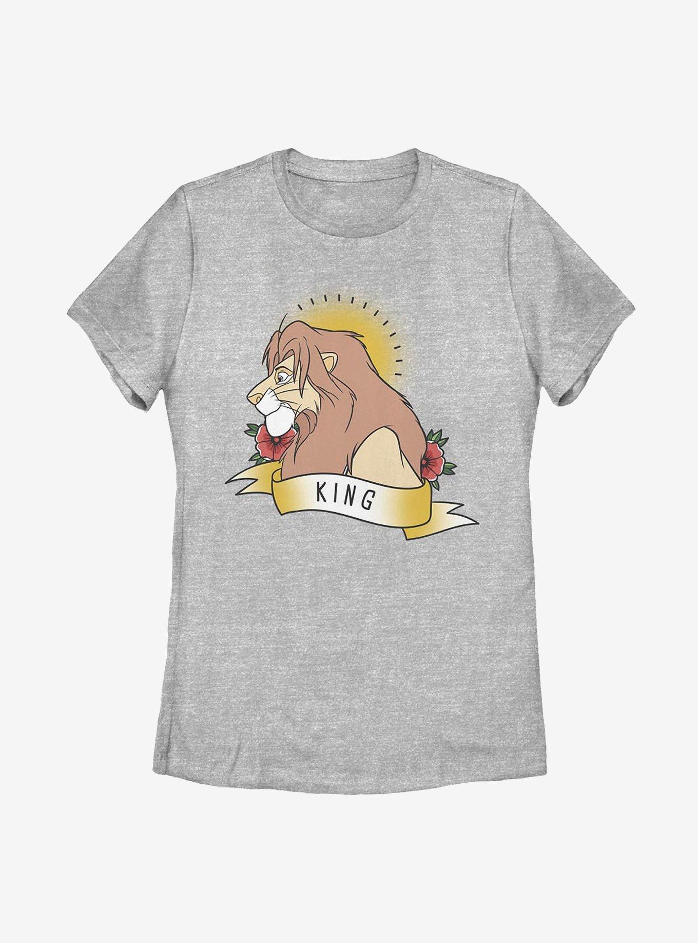 Disney The Lion King The King Womens T-Shirt, ATH HTR, hi-res