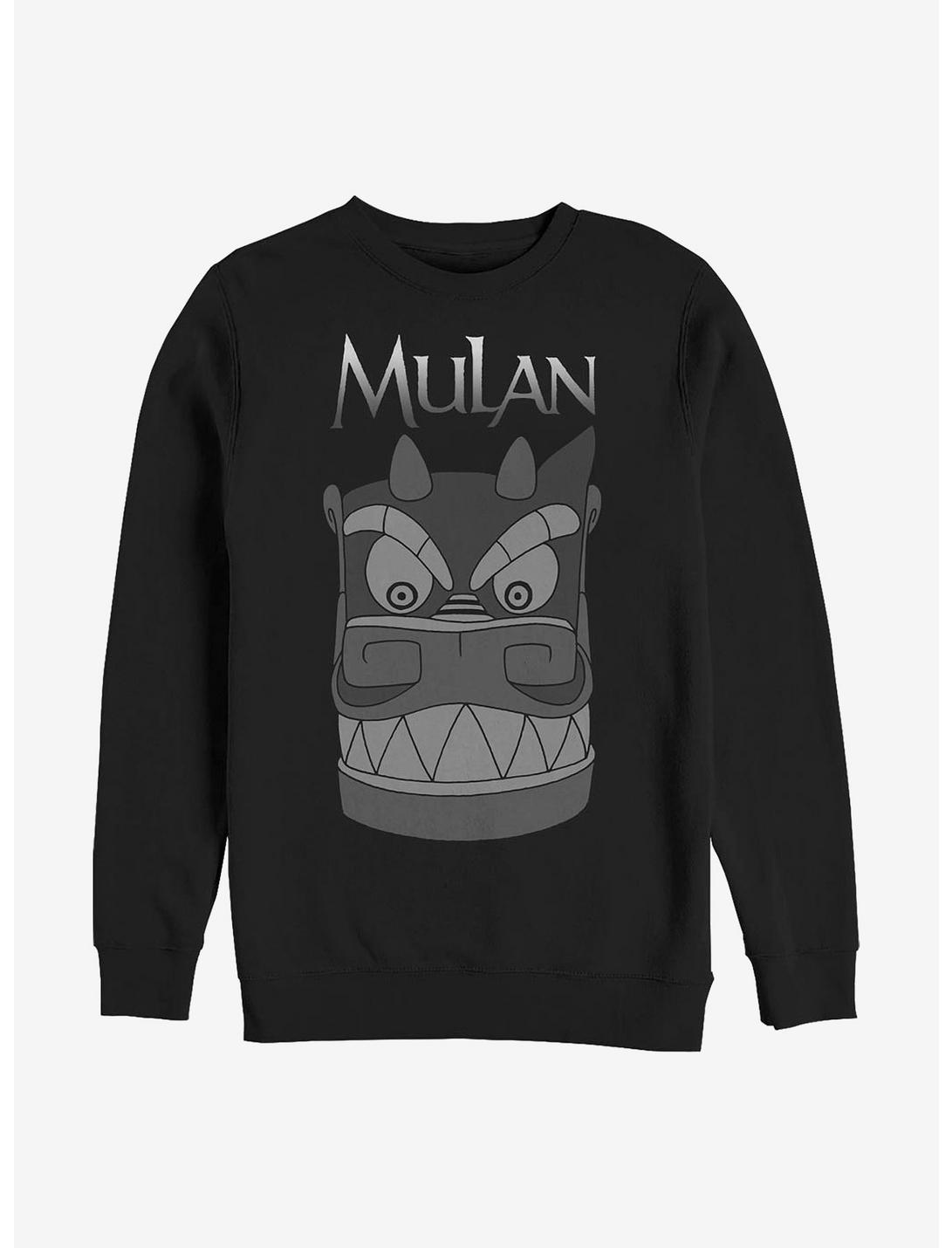 Disney Mulan Stone Dragon Head Sweatshirt, BLACK, hi-res
