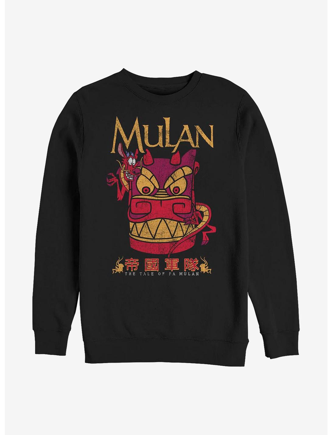 Disney Mulan Stone Mushu Sweatshirt, BLACK, hi-res
