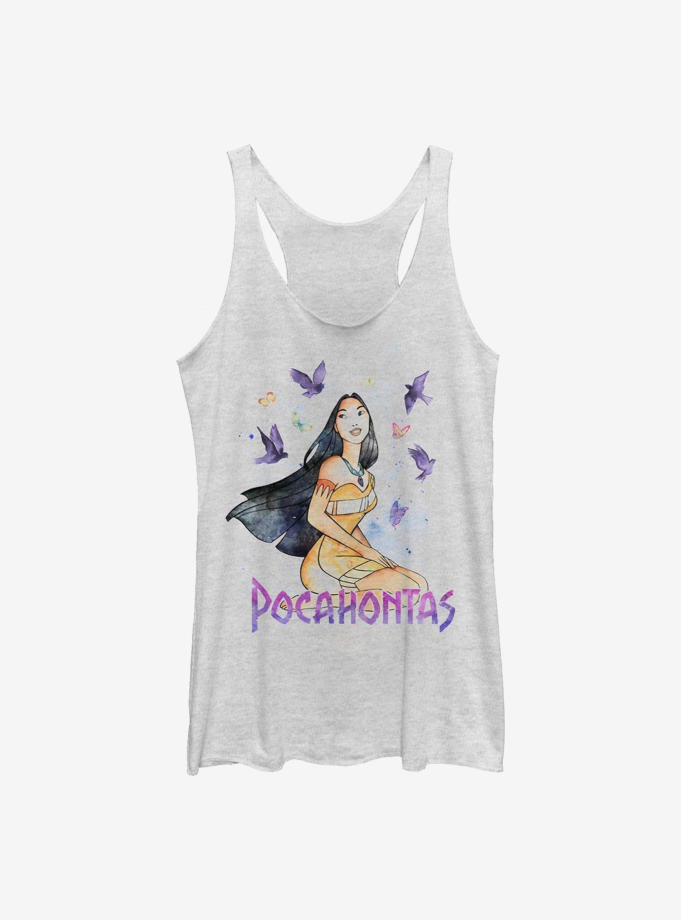 Disney Pocahontas Free Spirit Womens Tank Top, WHITE HTR, hi-res