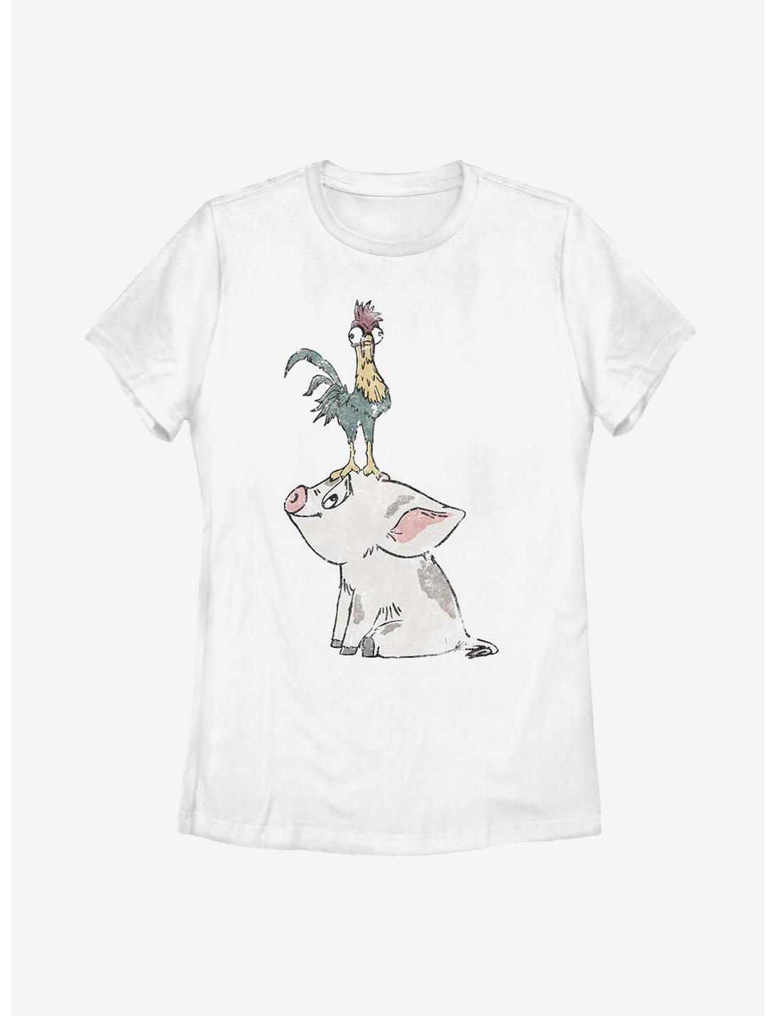 Disney Moana Pua Womens T-Shirt, WHITE, hi-res