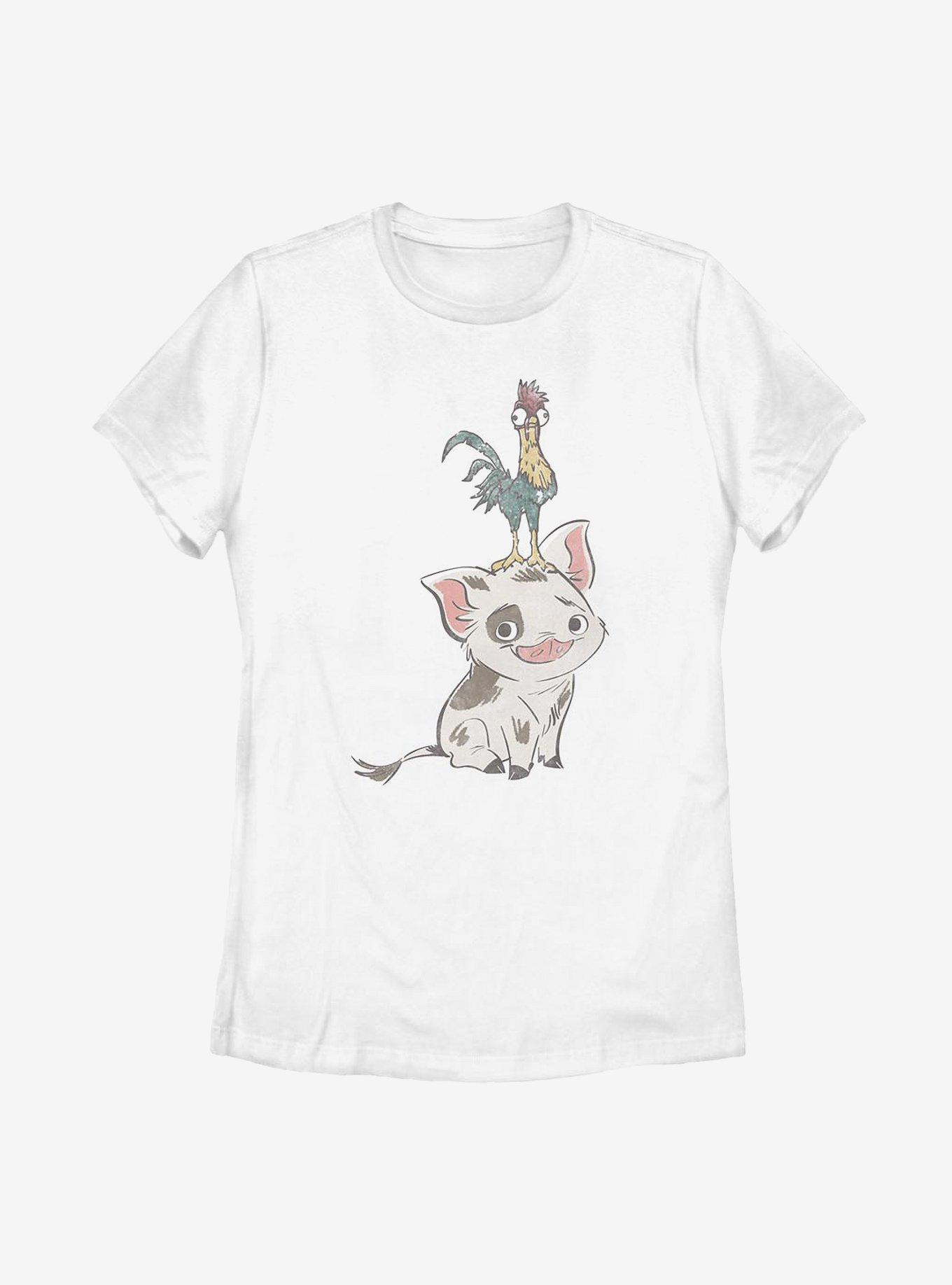 Disney Moana Pua Womens T-Shirt, WHITE, hi-res