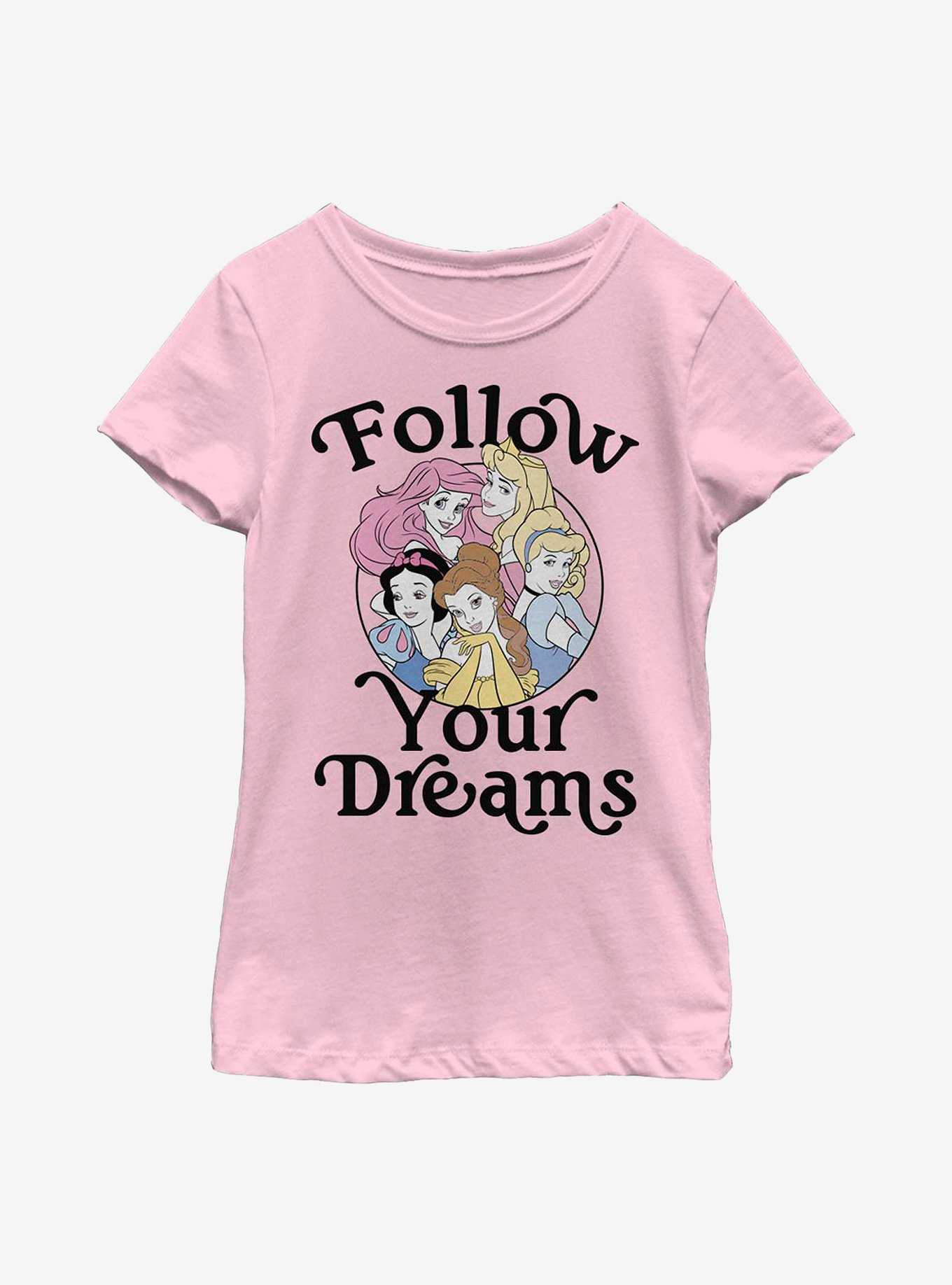 Disney Princesses Follow Your Dreams Youth Girls T-Shirt, , hi-res