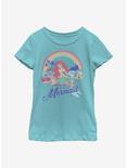 Disney The Little Mermaid Actual Mermaid Youth Girls T-Shirt, TAHI BLUE, hi-res