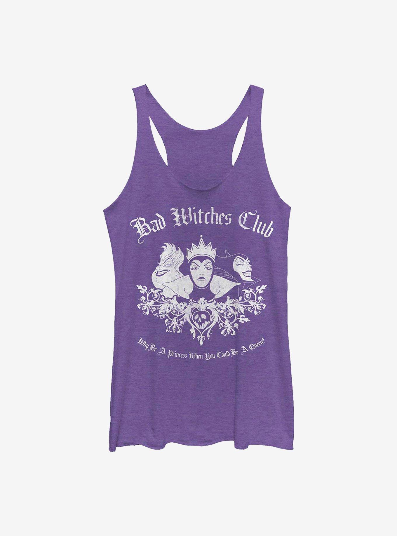 Disney Villains Bad Witch Club Womens Tank Top, PUR HTR, hi-res