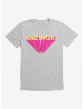 The Big Bang Theory Bazinga Logo T-Shirt, HEATHER GREY, hi-res