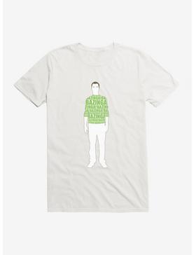 The Big Bang Theory Sheldon Bazinga T-Shirt, WHITE, hi-res