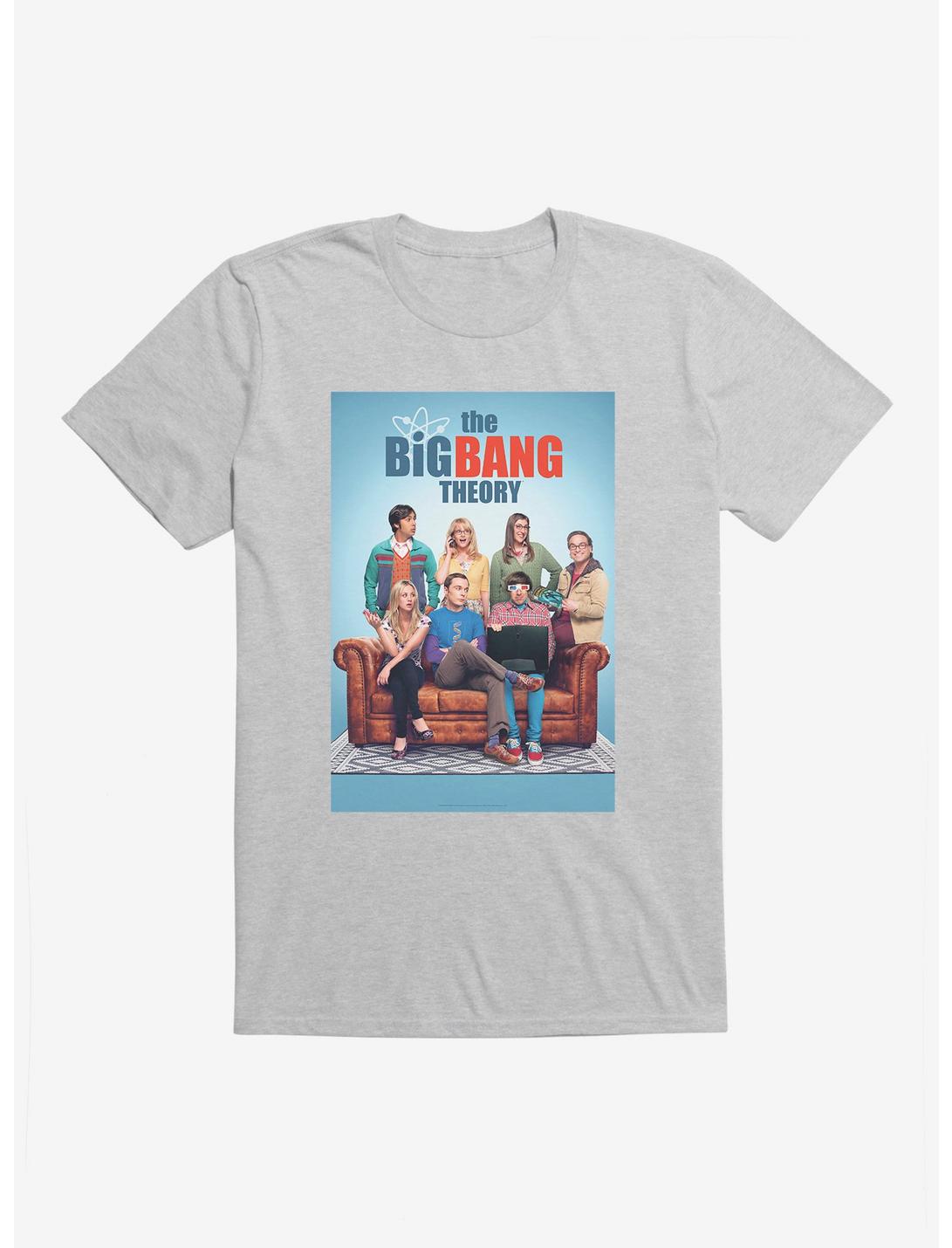 The Big Bang Theory Sofa Portrait T-Shirt, HEATHER GREY, hi-res