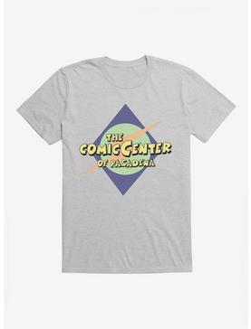 The Big Bang Theory The Comic Center Of Pasadena T-Shirt, HEATHER GREY, hi-res
