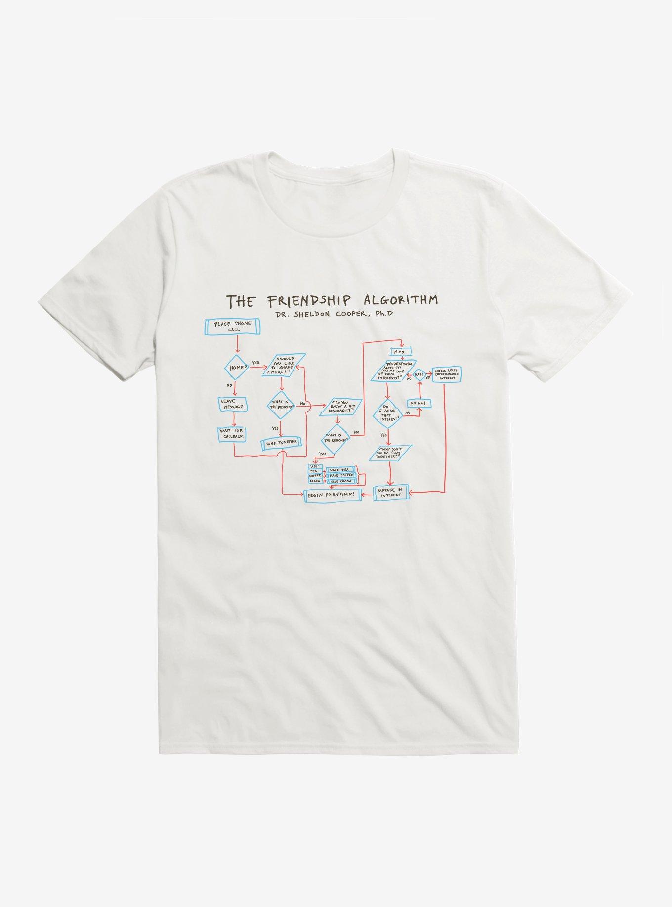 The Big Bang Theory The Friendship Algorithm T-Shirt, , hi-res