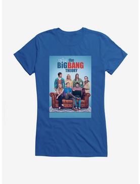 The Big Bang Theory Sofa Portrait Girls T-Shirt, ROYAL, hi-res
