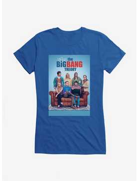 The Big Bang Theory Sofa Portrait Girls T-Shirt, ROYAL, hi-res