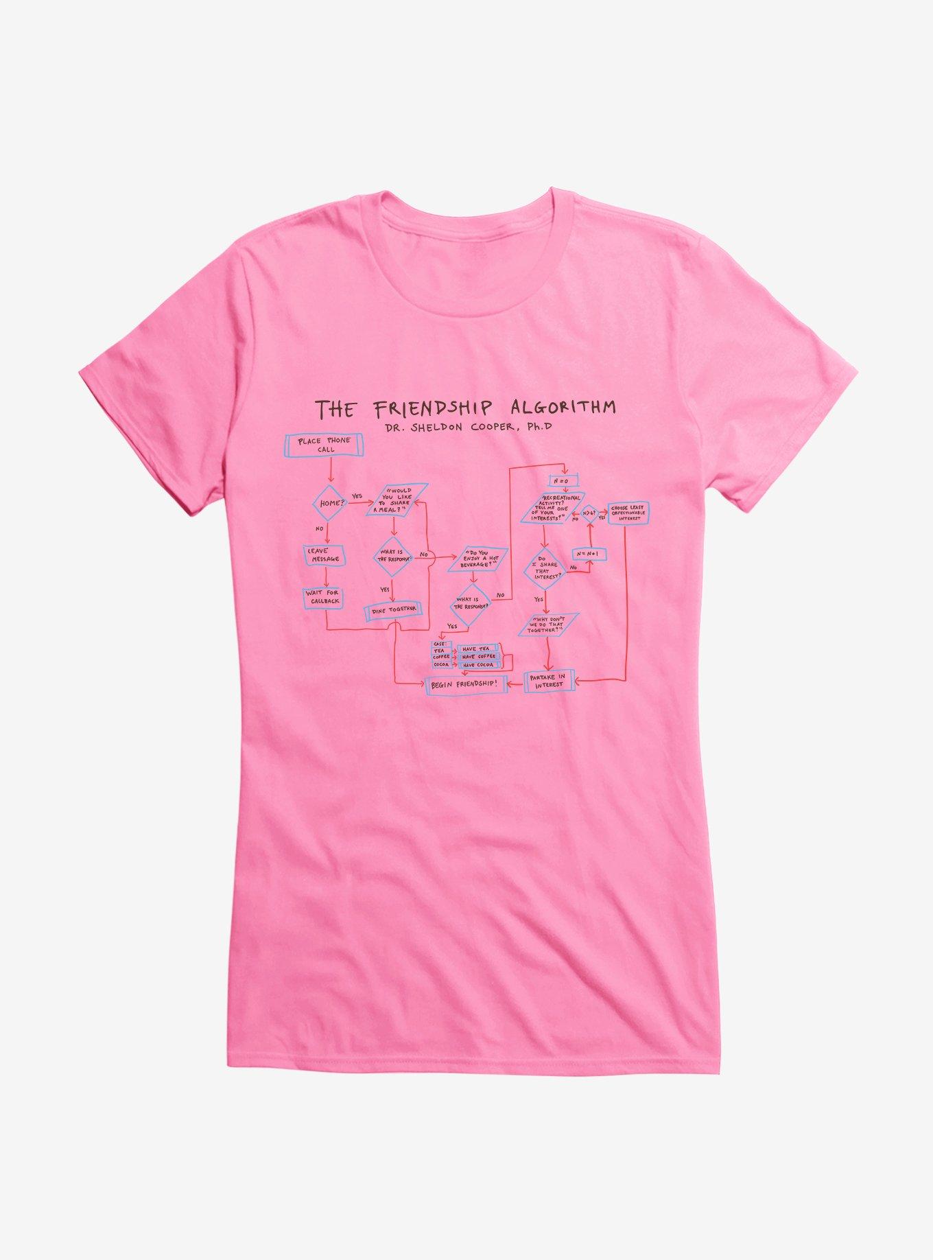 The Big Bang Theory The Friendship Algorithm Girls T-Shirt, , hi-res