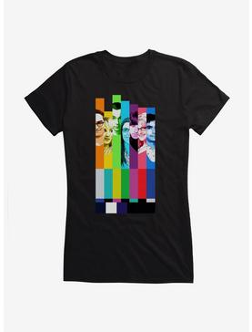 Plus Size The Big Bang Theory Vertical Lines Girls T-Shirt, , hi-res