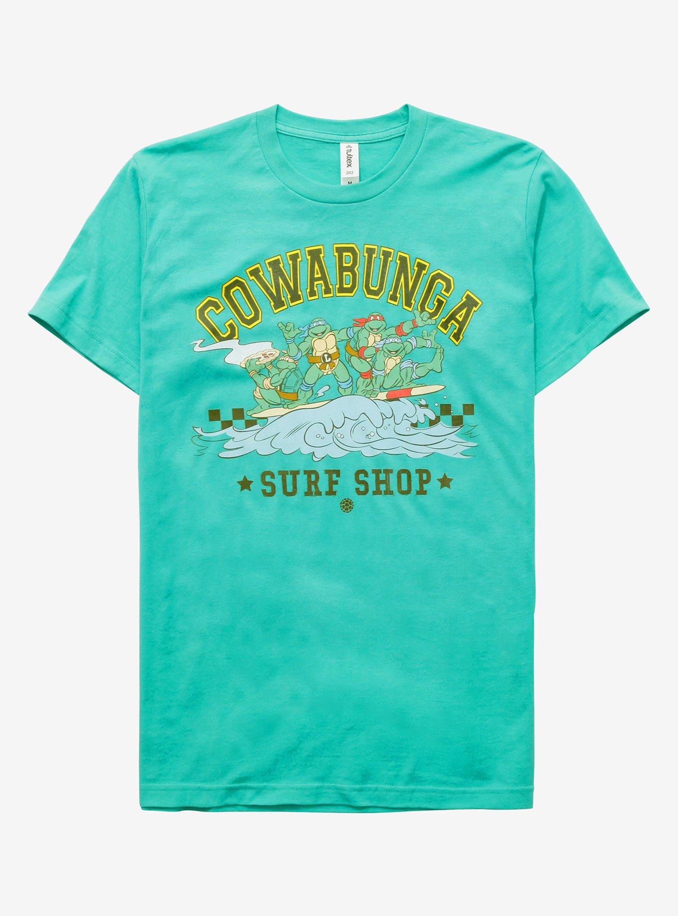 Teenage Mutant Ninja Turtles Cowabunga Surf Shop T-Shirt - BoxLunch Exclusive, LIGHT GREEN, hi-res