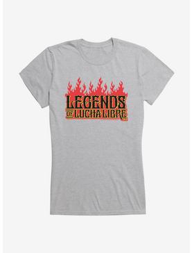 Masked Republic Legends Of Lucha Libre Fire Font Girls T-Shirt, HEATHER, hi-res