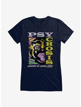 Masked Republic Legends Of Lucha Libre Psychosis Girls T-Shirt, NAVY, hi-res