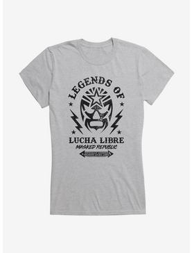 Masked Republic Legends Of Lucha Libre Thunder Bolts Girls T-Shirt, HEATHER, hi-res