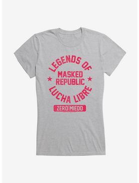 Masked Republic Legends Of Lucha Libre Vintage Font Girls T-Shirt, HEATHER, hi-res