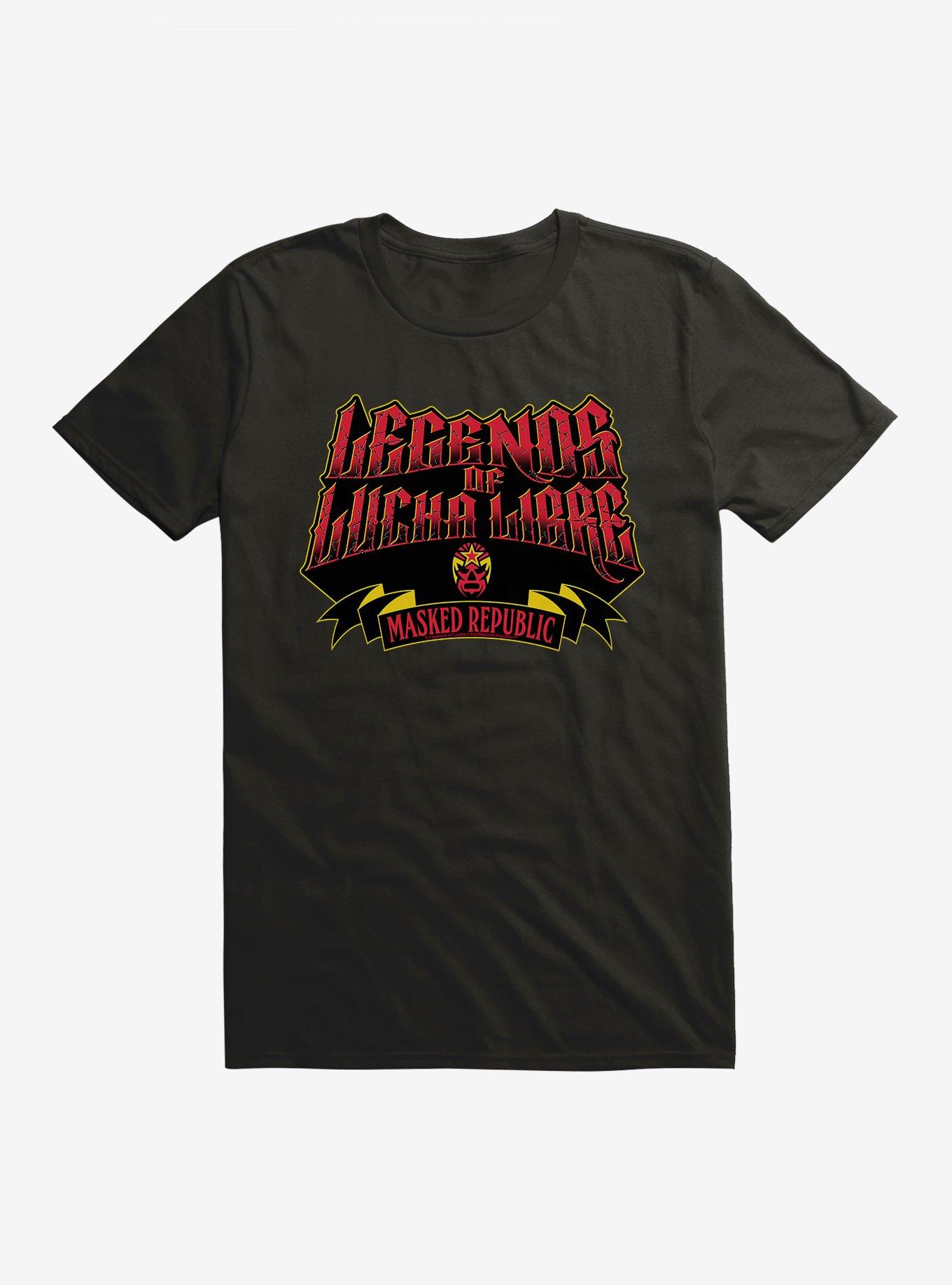 Masked Republic Legends Of Lucha Libre Red And Yellow Masked Republic T-Shirt, , hi-res
