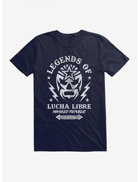 Masked Republic Legends Of Lucha Libre Thunder Bolts T-Shirt, NAVY, hi-res