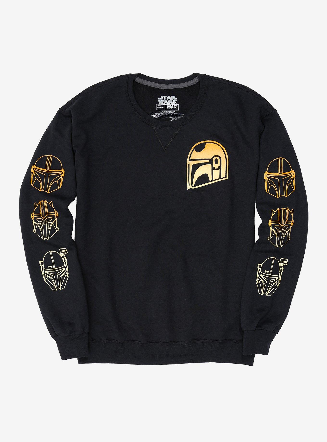 Star Wars The Mandalorian Helmets Sweatshirt, ORANGE, hi-res