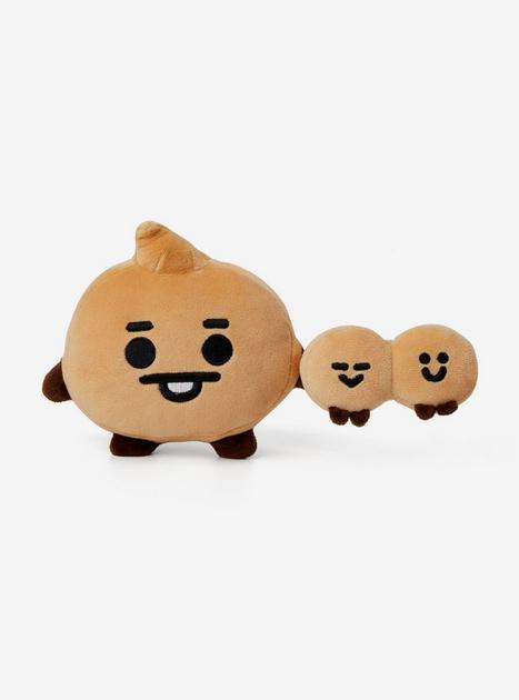 BT21 Baby Series SHOOKY Character Plush Stuffed Animal Cute Face Toy Pillow  Room Décor, Brown : : Toys