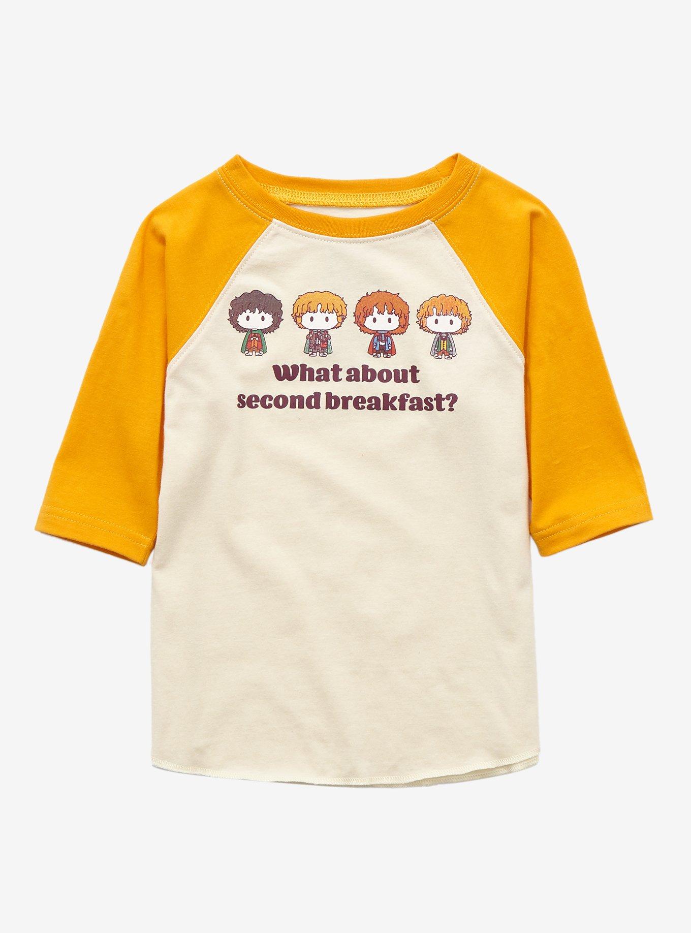 The Lord of the Rings Second Breakfast Chibi Toddler Raglan T-Shirt - BoxLunch Exclusive, , hi-res