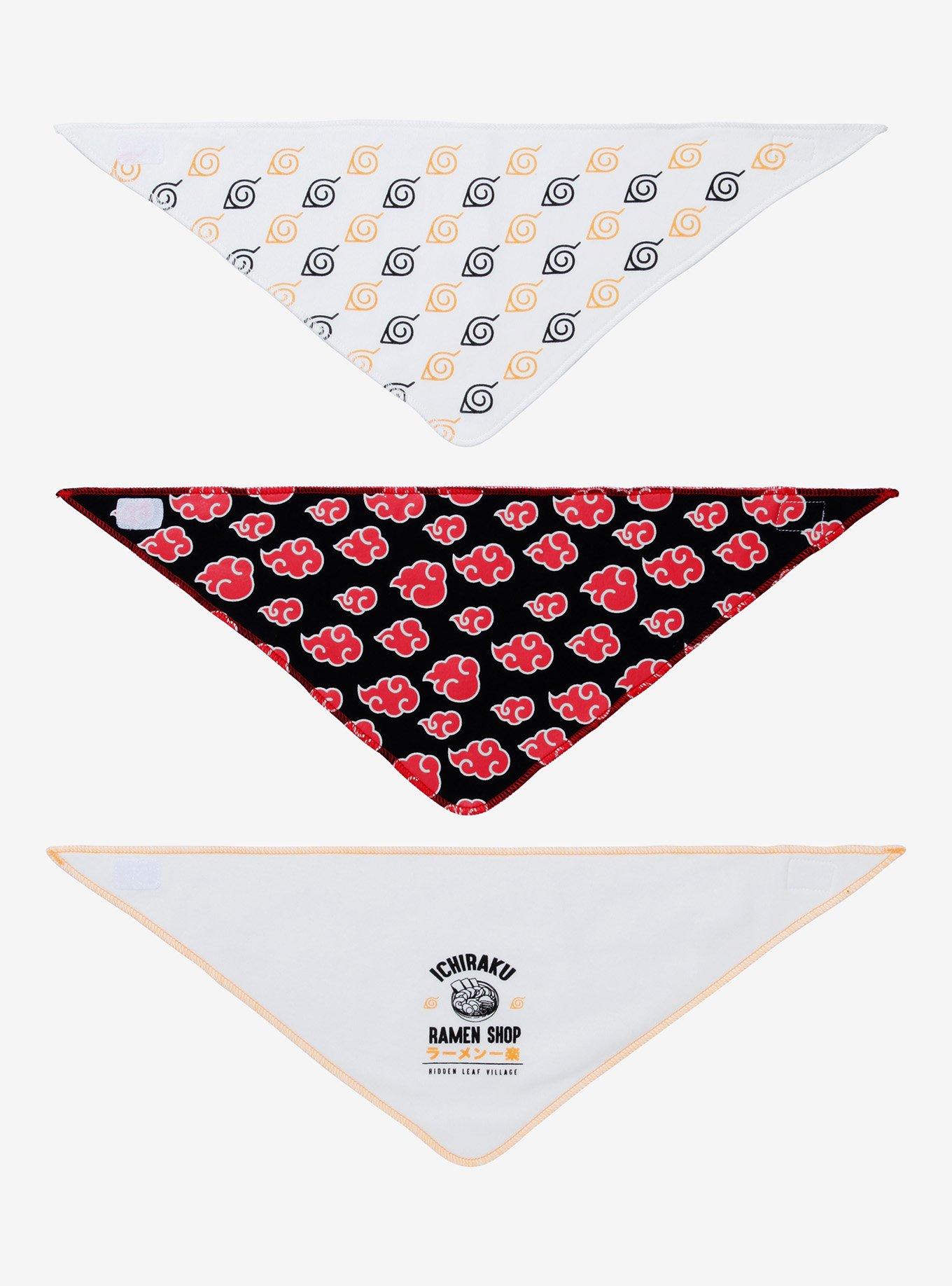 Naruto Shippuden Bandana Bib Set - BoxLunch Exclusive, , hi-res