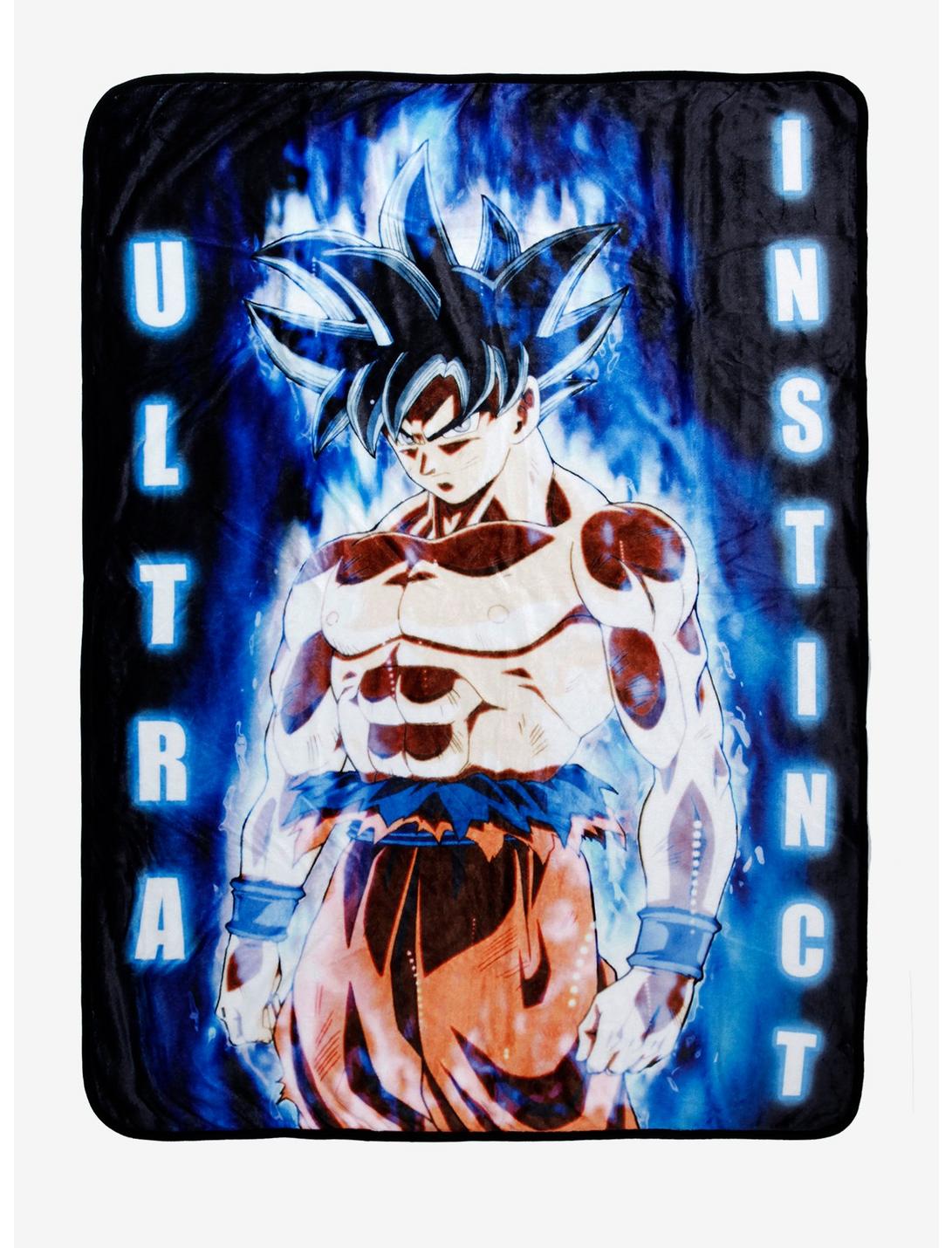 Dragon Ball Super Goku Ultra Instinct Throw Blanket, , hi-res