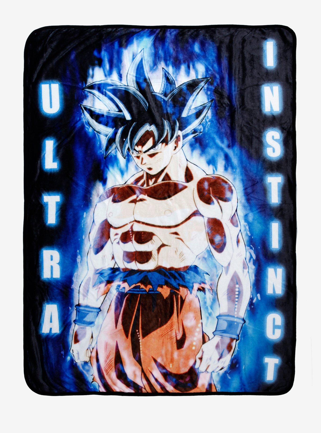 Dragon Ball Z Son Goku Super Saiyan Blue Awesome Throw Blanket