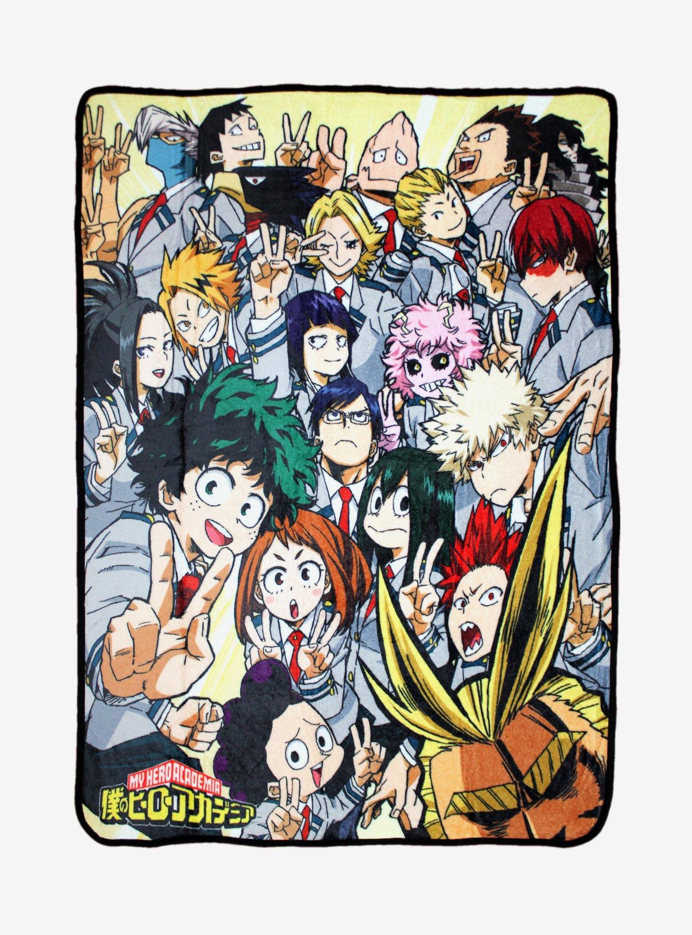 My Hero Academia Group Selfie Throw Blanket, , hi-res