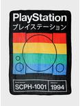 PlayStation Rainbow Console Japanese Throw Blanket, , hi-res