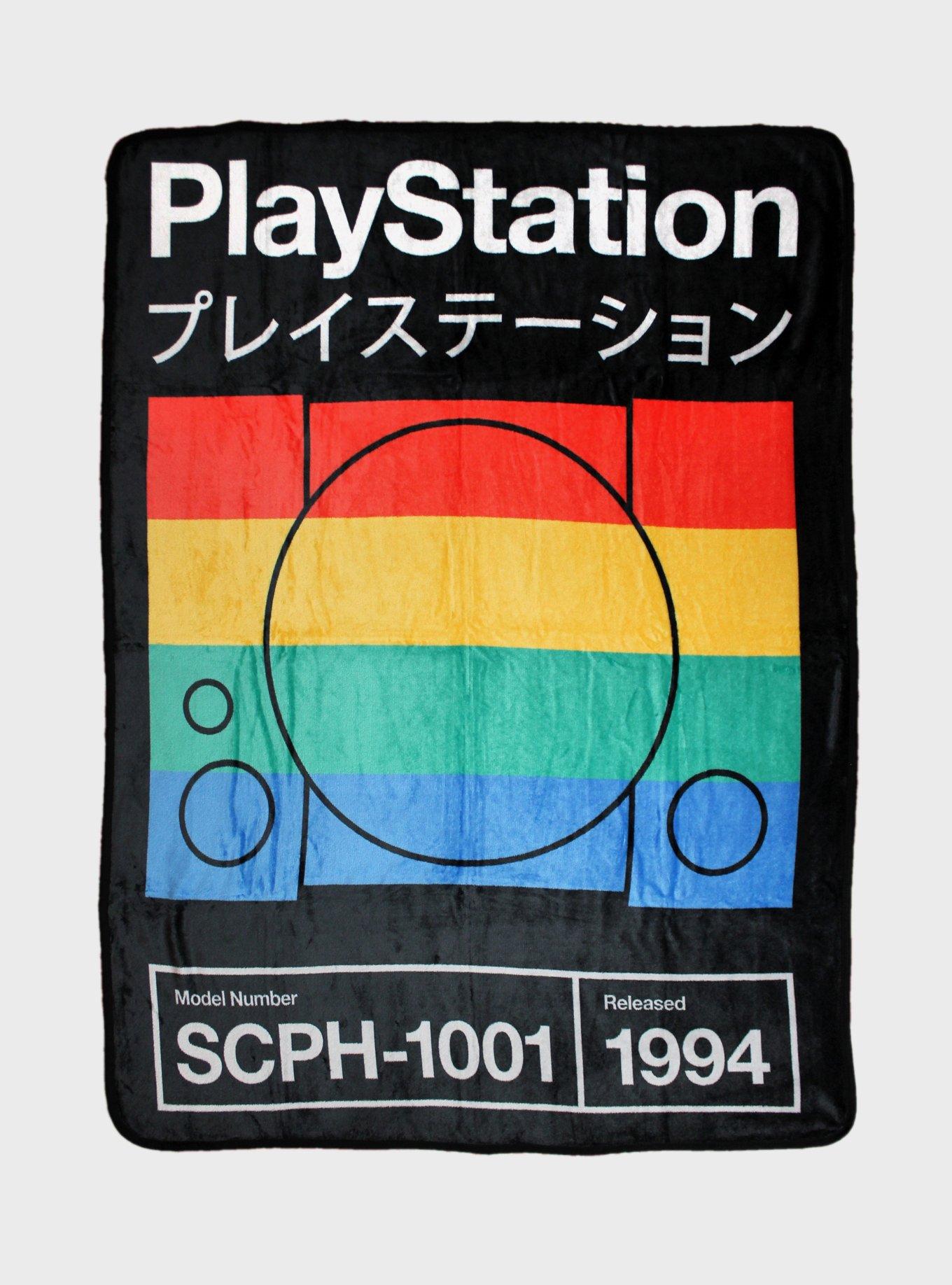 PlayStation Rainbow Console Japanese Throw Blanket, , hi-res