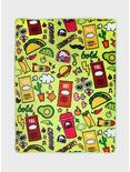 Taco Bell Doodle Icons Throw Blanket, , hi-res