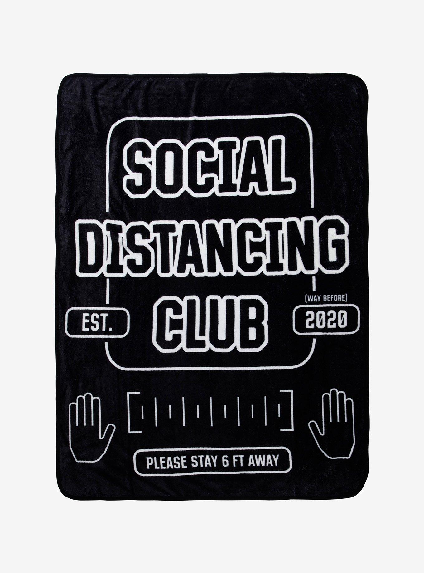 Social Distancing Club Throw Blanket, , hi-res