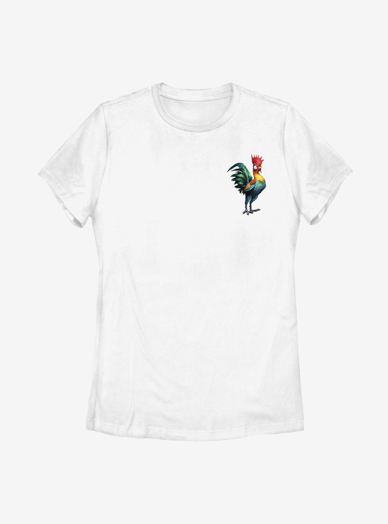 Disney Moana Faux Pocket Hei Hei Womens T-Shirt, WHITE, hi-res