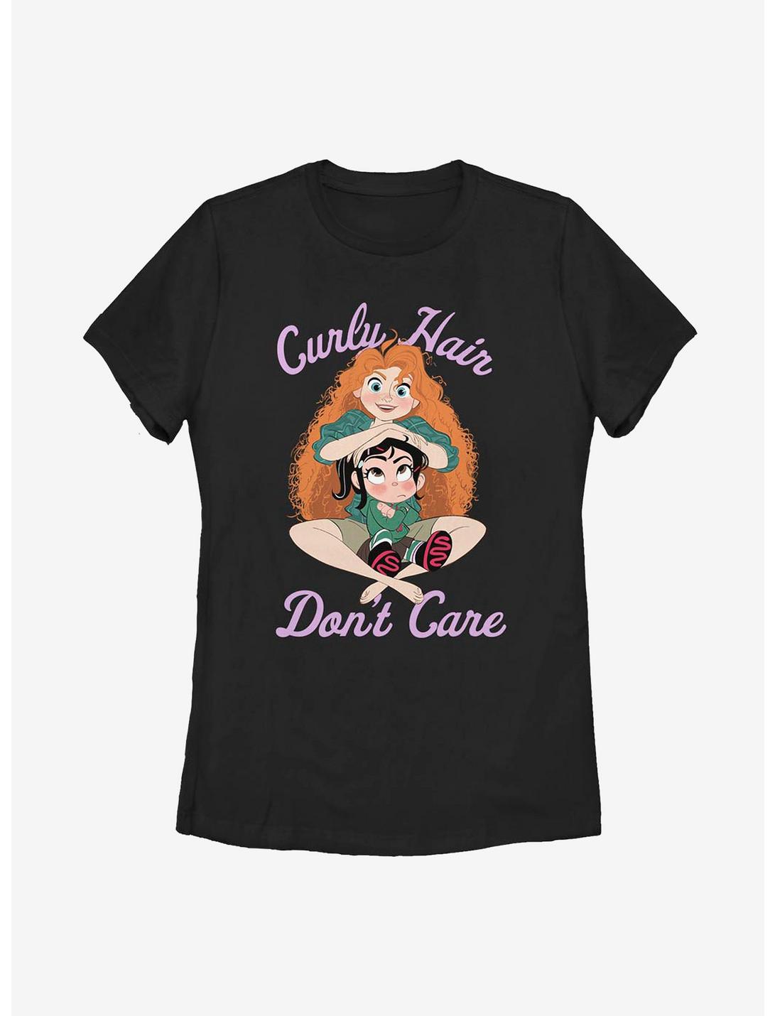 Disney Ralph Breaks The Internet Curly Merida Womens T-Shirt, BLACK, hi-res