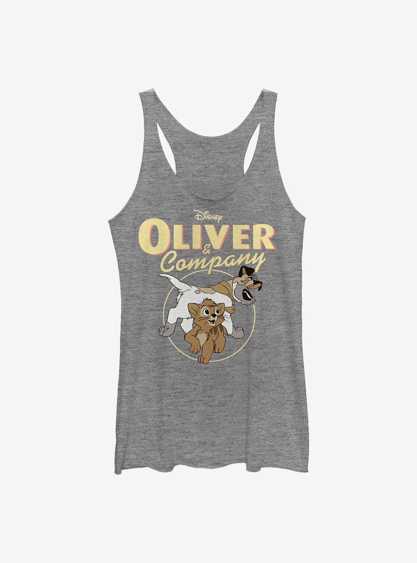 Disney Oliver And Company Good Company Womens Tank Top, GRAY HTR, hi-res