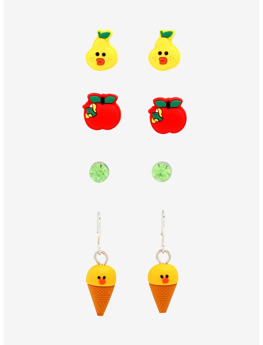 LINE FRIENDS BROWN & FRIENDS SALLY Food Earring Set - BoxLunch Exclusive, , hi-res