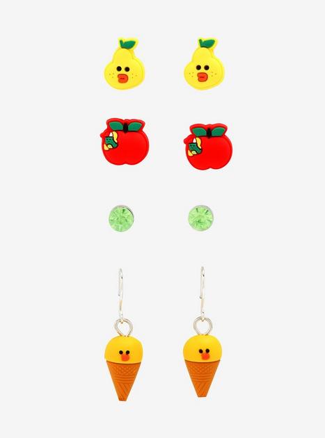 LINE FRIENDS BROWN FRIENDS SALLY Food Earring Set BoxLunch