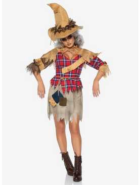 4 Piece Sinister Scarecrow Costume, , hi-res
